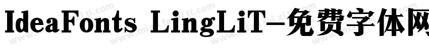IdeaFonts LingLiT字体转换